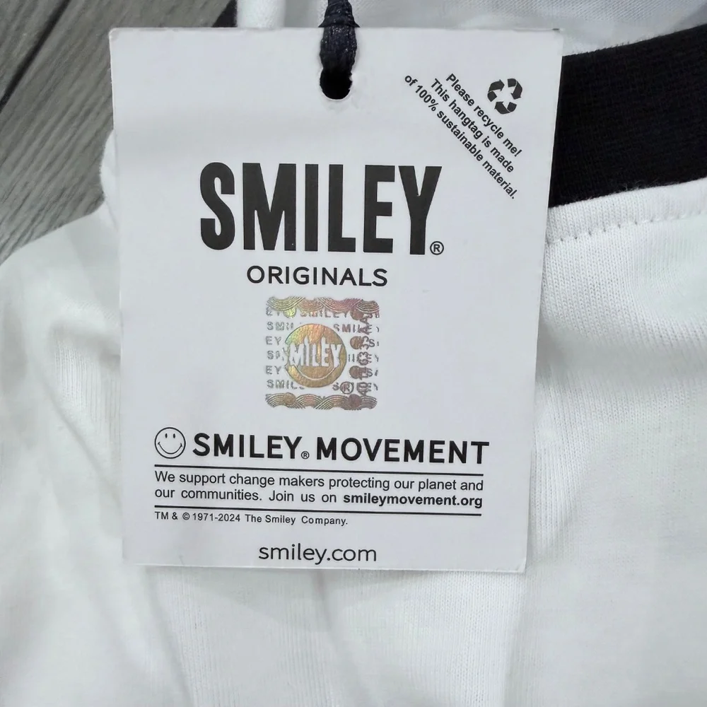 Moschino Couture White Double Smiley Short Sleeve T-Shirt - Picture 7 of 9